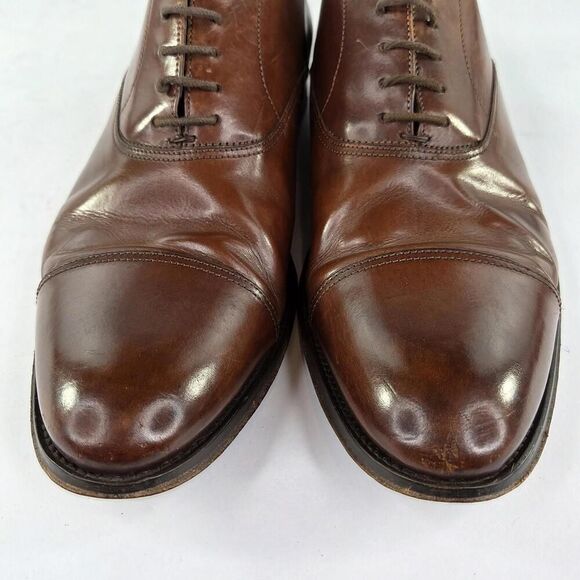 TO BOOT NEW YORK Adam Derrick Aidian Oxfords US 9 Brown Cap Toe Dress Shoes - Picture 12 of 12